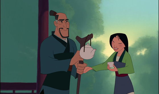  Mulan reminds her father of the doctor's orders as she is getting older and it is now time for her to start giving back سے طرف کی moving forward.