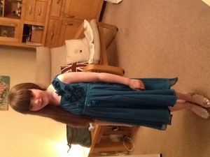  My turquoise dress for my school disco