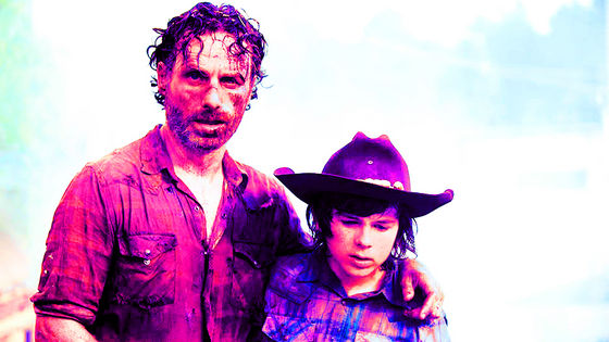  Andrew lincoln & Chandler Riggs as Rick & Carl, Too Far Gone, 4x08