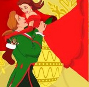 my current user icon: a festive depiction of my پسندیدہ Disney couple