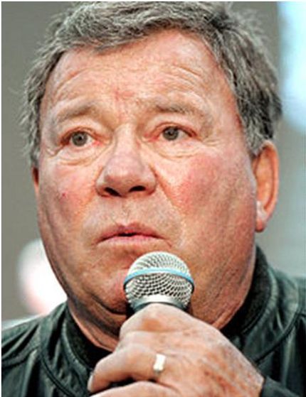  6. William Shatner. Nothing but an ugly fat pig.