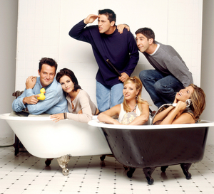  'Friends" in the bathtub ("Freunde" in der Badewanne) German