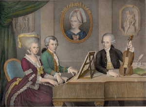  Mozart and his family.