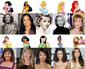  Princesses with their voice actress!