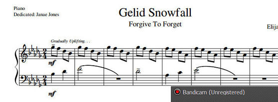 Forgive To Forget Album Sheet Music, Gelid Snowfall