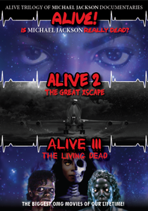 DVD cover "Alive Trilogy of Michael Jackson Documentaries"