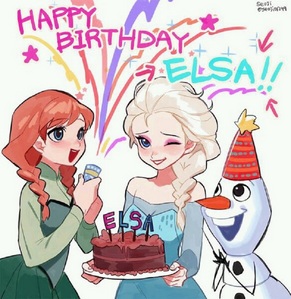 I know Elsa isn't real - but I still want to wish her a Happy Birthday.