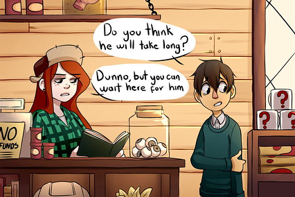  Wendy and Wirt, Dipper's new 老友记 whom he meets on the island, when they go foraging for food. Dipper and Wendy for Kinosewak and Wirt for Maskwak.