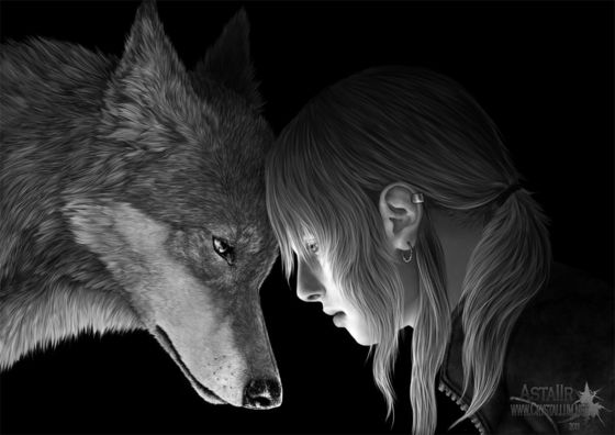  Lilith[The young girl] and Loki[The wolf]