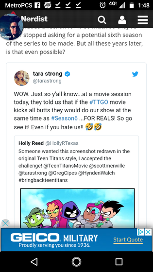  Terra Strong Raven's Voice actor/actress explains how Teen Titans Go returned original Teen Titans.