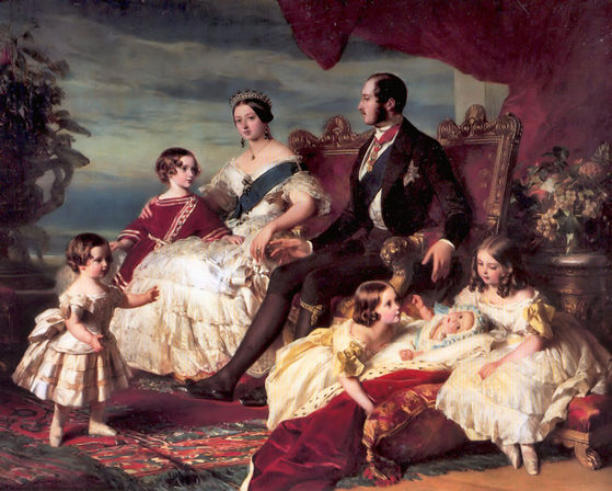  Queen Victoria, Prince Albert and their children.