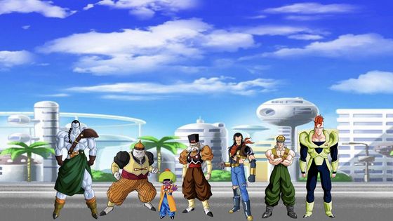  Dr Gero, Android 13, 14, 15, 16, 17, 19 (The Young Z-Fighters face off against the Androids. Androids 14 and 15 ambush Pan and Chiaotzu while out in City Hall. Pan and Chiaotzu both fight back against Androids 14 and 15, as five più Androids a
