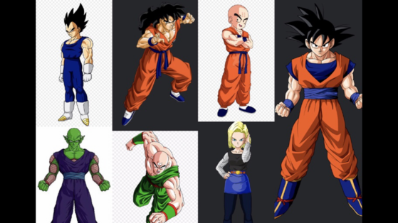  The Z-Fighters, ( Leaves from earth to try and save another species from extinction da a great threat at Whis request.)