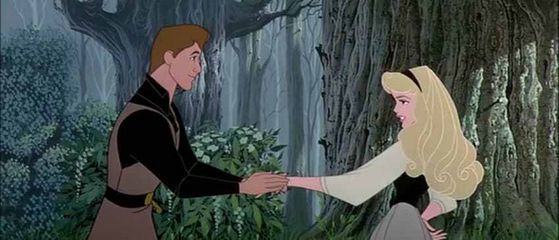  Aurora meets Prince Phillip in the forest