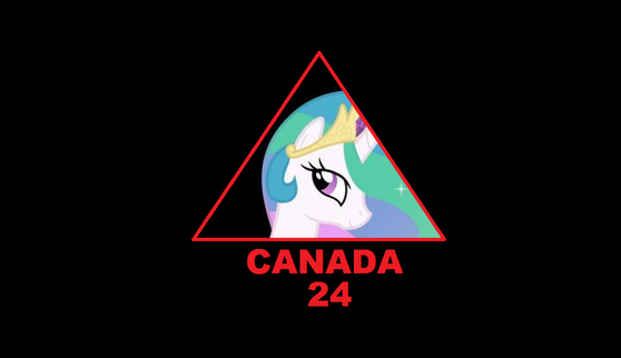 Celestia: *Runs from the left. She jumps up, her wings spreading wide, then her face gets into the triangle*