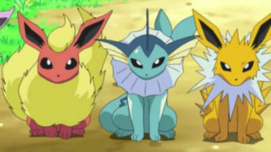  23., 22., and 21. - Flareon, Vaporeon, and Jolteon - Just like the Johto starter trio, the Eevee evolution trio of Flareon, Vaporeon, and Jolteon is another trio i want to see POP figures of.