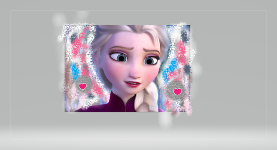  Elsa Beautiful Painted Background ( Belongs to me)