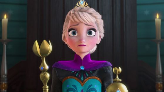  Elsa anxious in the coronation