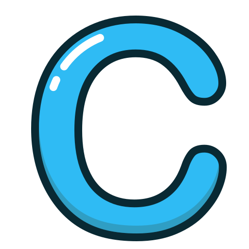  Blue, c, letter, alphabet, letters icono - Free download
