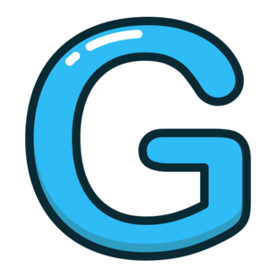  Blue, g, letter, alphabet, letters ikoni - Free download