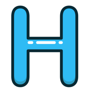  Blue, h, letter, alphabet, letters ikon - Free download