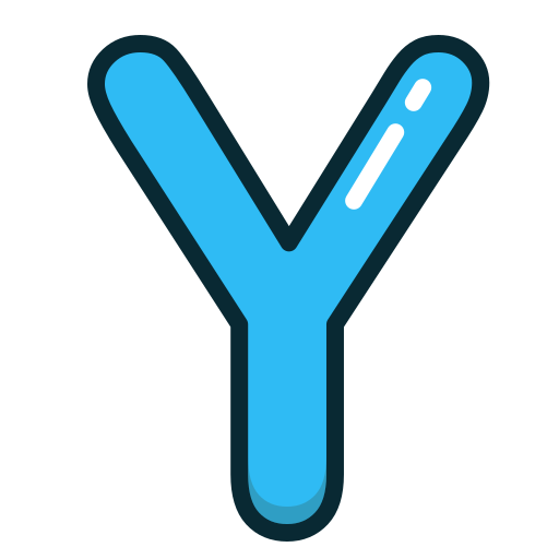  Blue, letter, y, alphabet, letters icono - Free download