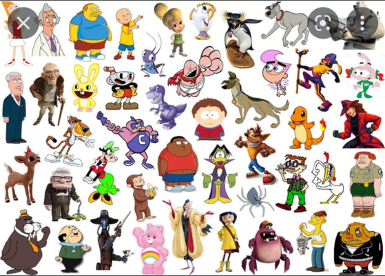  Click the 'C' Cartoon Characters II quiz