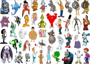  Click the 'G' Cartoon Characters examen