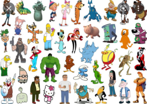  Click the 'H' Cartoon Characters teste