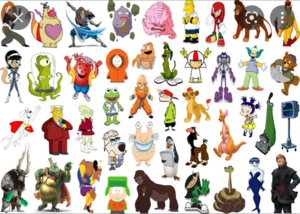  Click the 'K' Cartoon Characters kuis