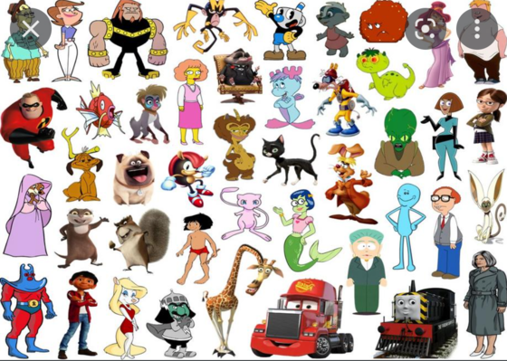  Click the 'M' Cartoon Characters III teste
