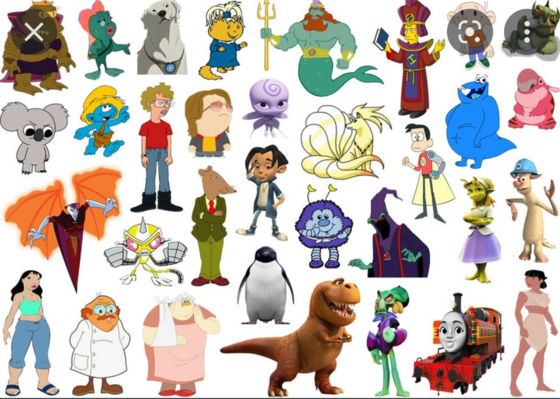  Click the 'N' Cartoon Characters III kuis