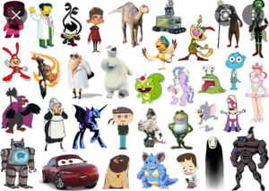  Click the 'N' Cartoon Characters II examen