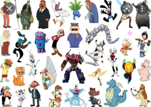  Click the 'O' Cartoon Characters examen