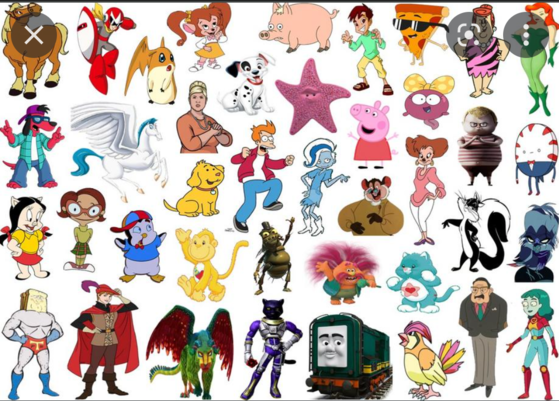 Click the 'P' Cartoon Characters III Quiz