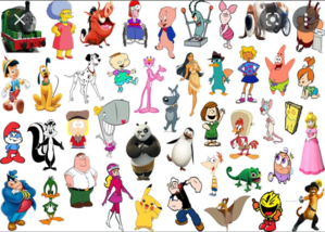 Click the 'P' Cartoon Characters Quiz