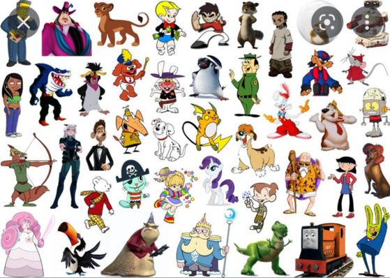 Click the 'R' Cartoon Characters II Quiz