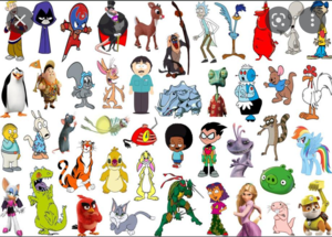 Click the 'R' Cartoon Characters Quiz