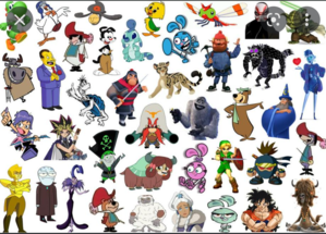  Click the 'Y' Cartoon Characters chemsha bongo