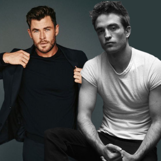  My 2 fave male celebs (and heartthrobs)--Robert Pattinson and Chris Hemsworth **made por Mia**