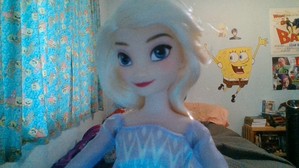  Elsa's so happy to see you.