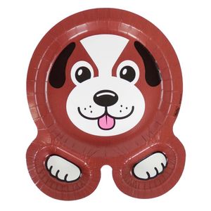 Hefty Zoo Pals Dog Puppy Paper Plate