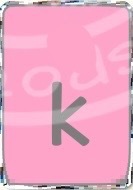  merah jambu Rectangle K