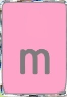  담홍색, 핑크 Rectangle M
