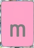  담홍색, 핑크 Rectangle M