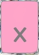  ピンク Rectangle X