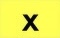 Yellow Rectangle X