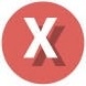  Red cirkel X
