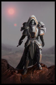 Name: The hunter
Home world:tatooine 
Age: 23 in his physical prime
Status: alive
Shatter point, 