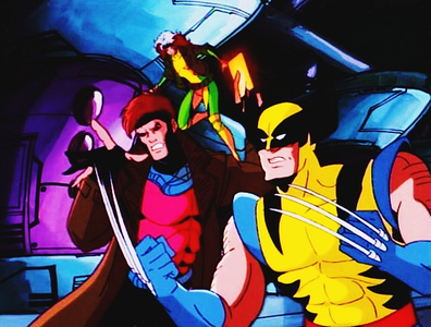  दिन 19 - प्रिय animated character My threesome [b] Rogue + Wolverine + Gambit [/b]